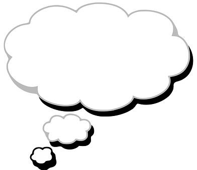 Thought Bubble Vector Illustration PNG with transparent background