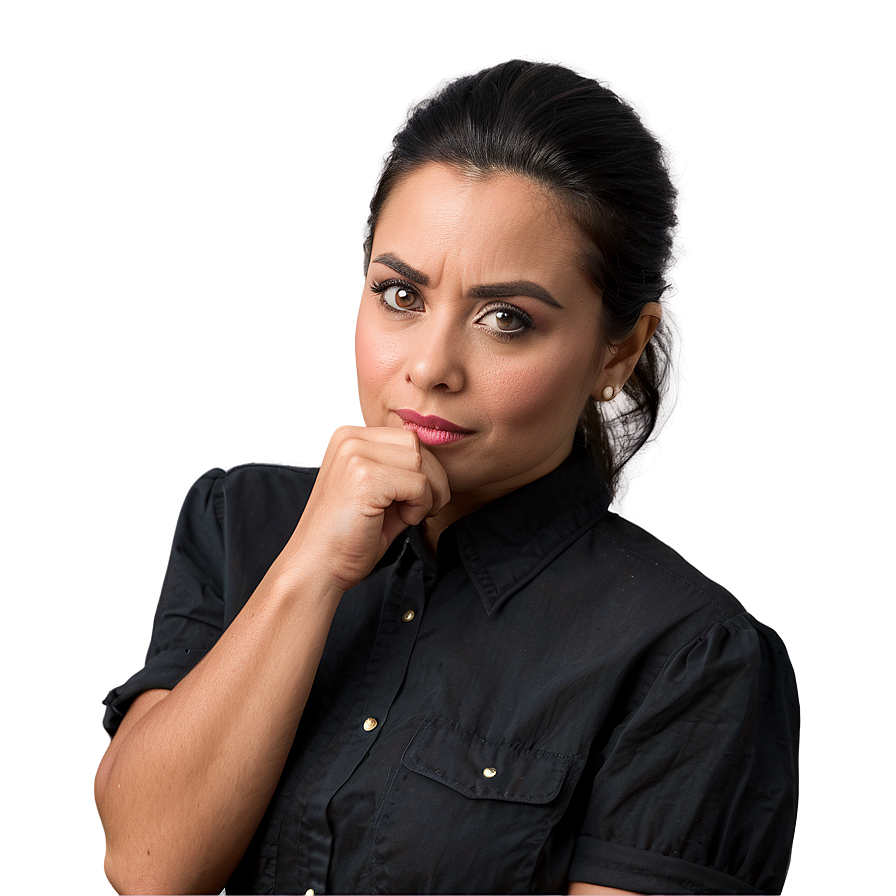 Thoughtful Expression PNG 45 PNG with transparent background