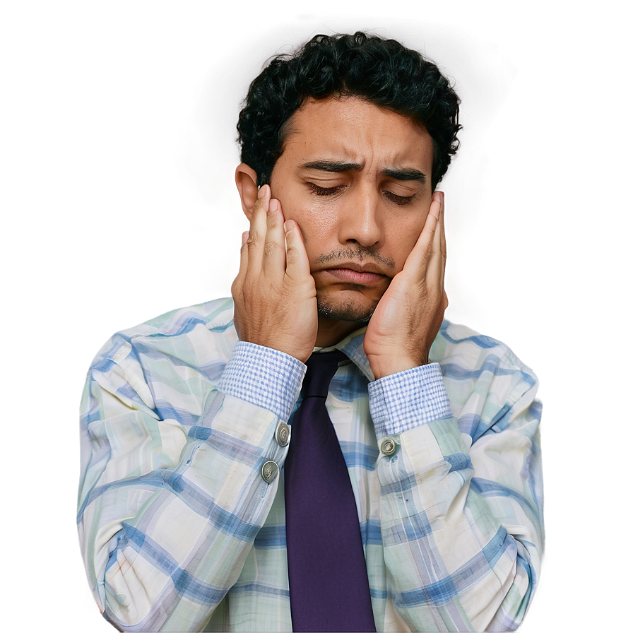 Thoughtful Man in Sorrow PNG 06122024 PNG with transparent background