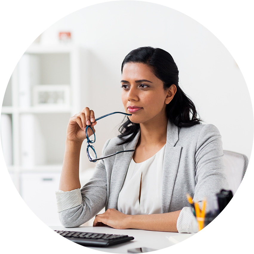 Woman Thinking - Agreement Express Inc., HD Png Download PNG with transparent background