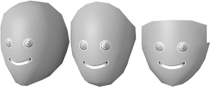 Three Blank Mannequin Faces