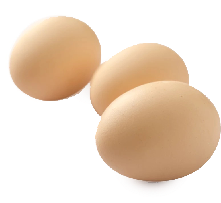 Three Eggs Isolated Background