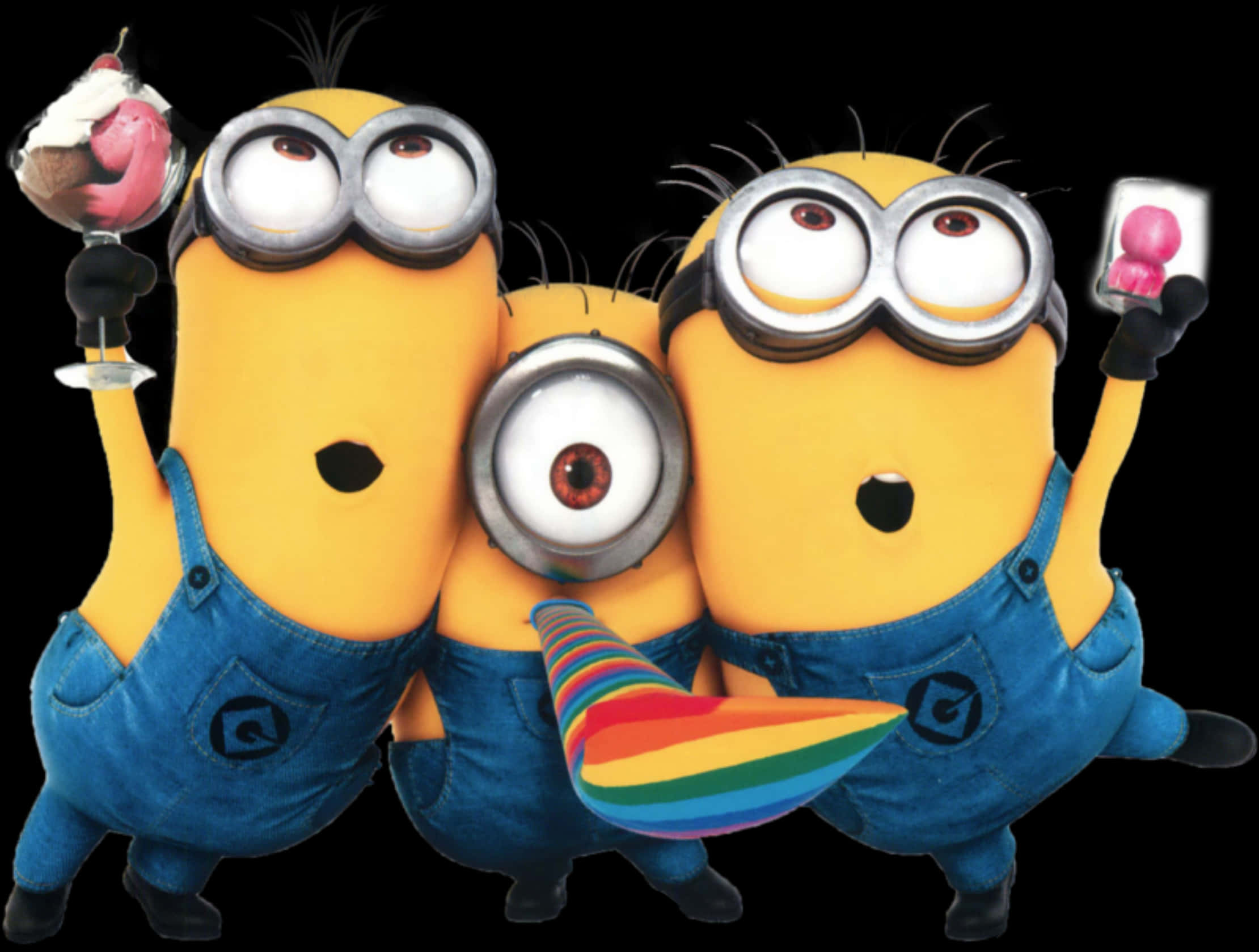 Three Minions Celebration