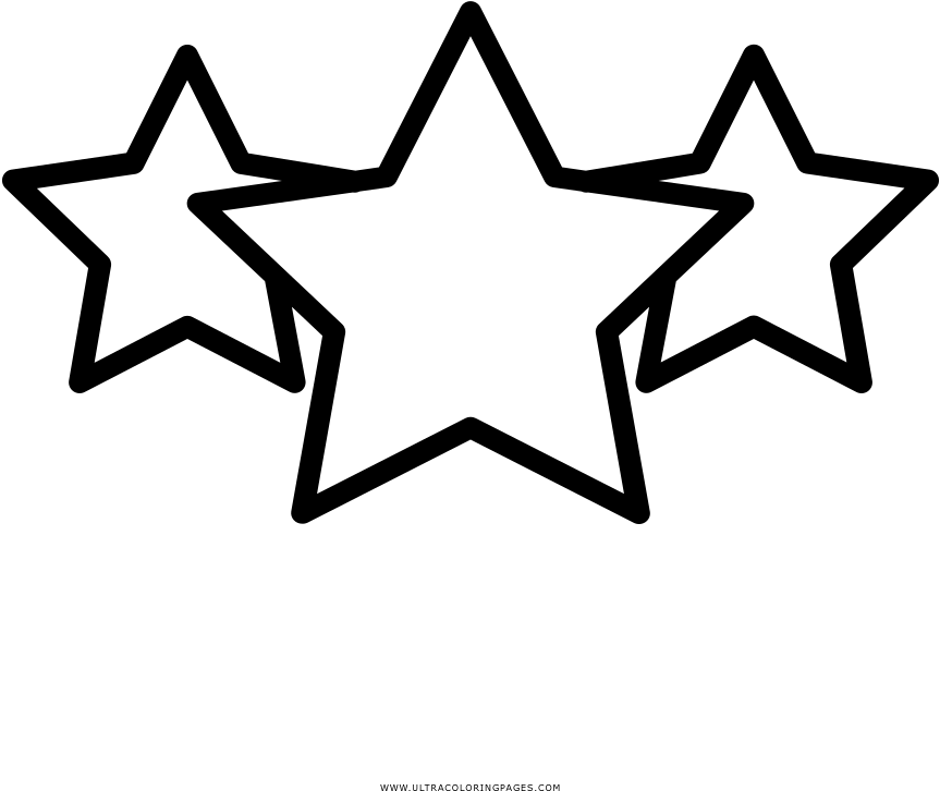Star Rating Coloring Page - Shooting Star Outline Clipart, HD Png Download PNG with transparent background