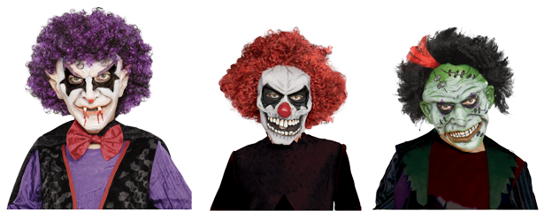 Clown Mask With Sound - Scary Clown Costumes PNG with transparent background