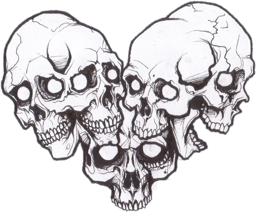 Three Skulls Artwork