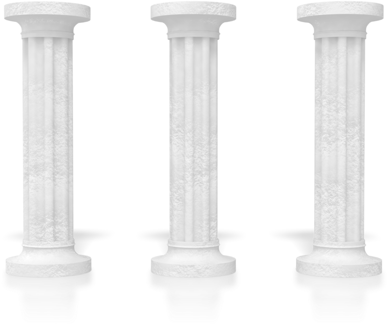 Three White Columns