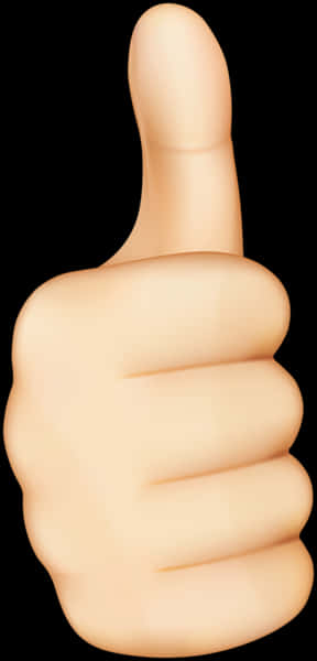 Thumbs Up Emoji Graphic PNG with transparent background