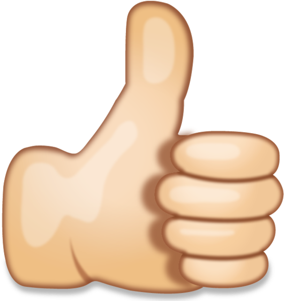 Thumbs Up Emoji Graphic