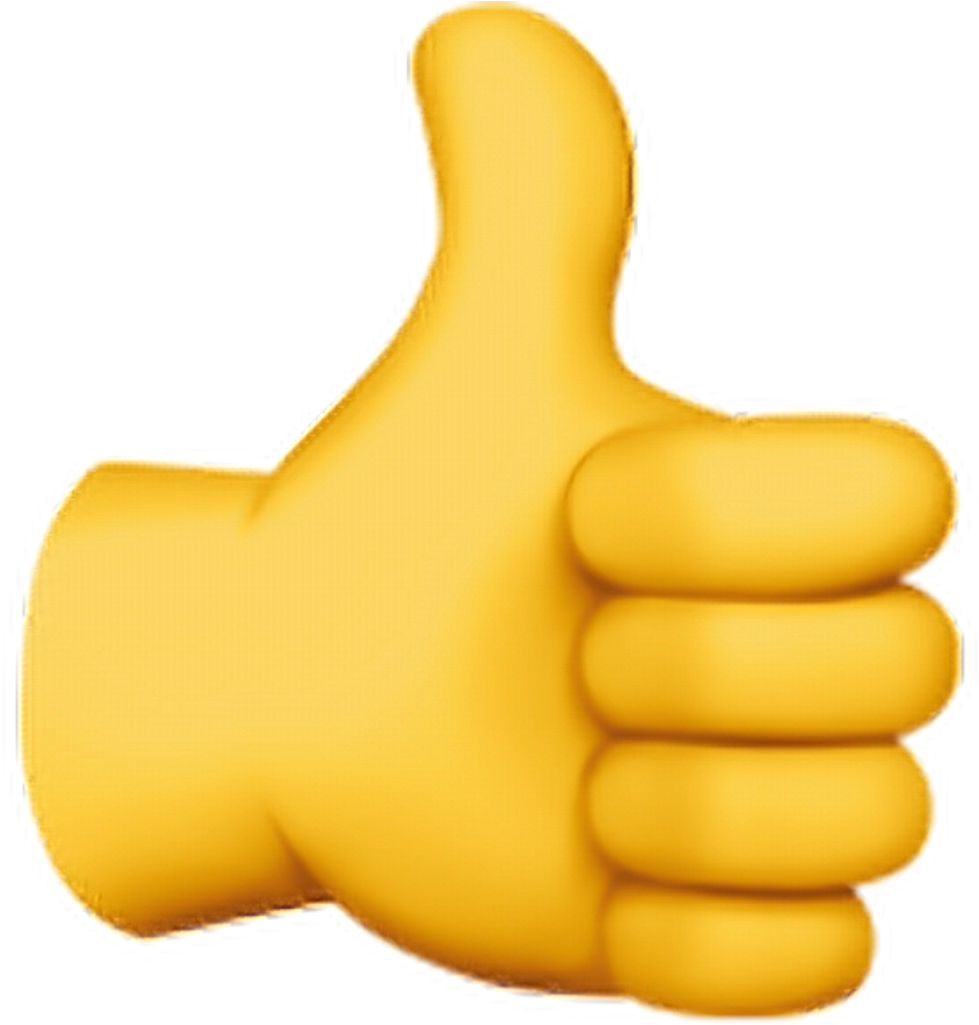 Thumbs Up Emoji Graphic