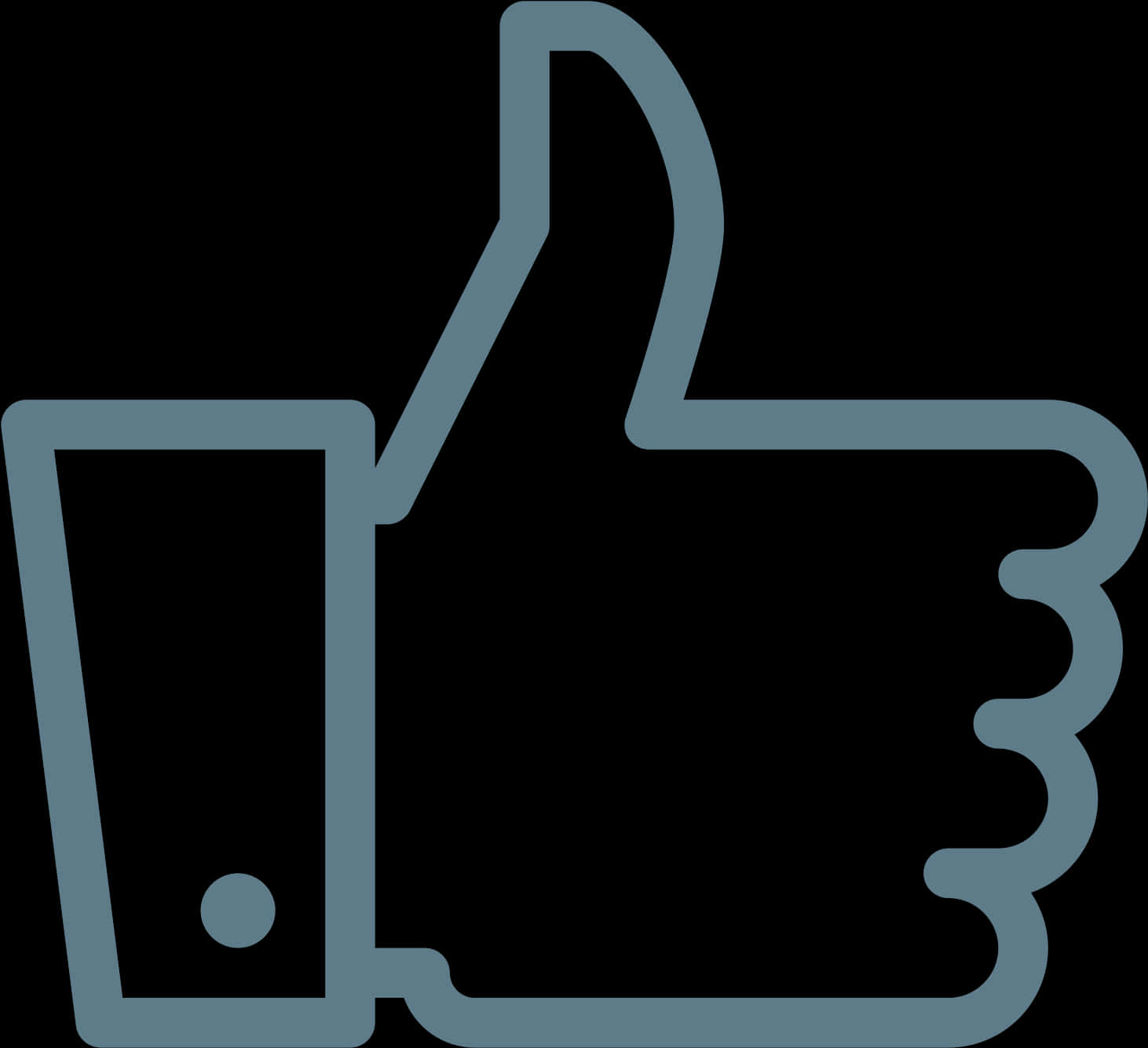 Thumbs Up Social Media Icon