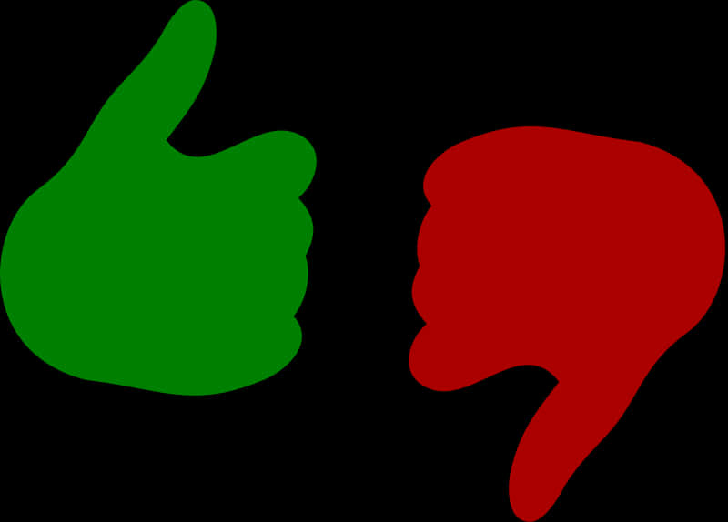 Thumbs Upand Down Symbols PNG with transparent background