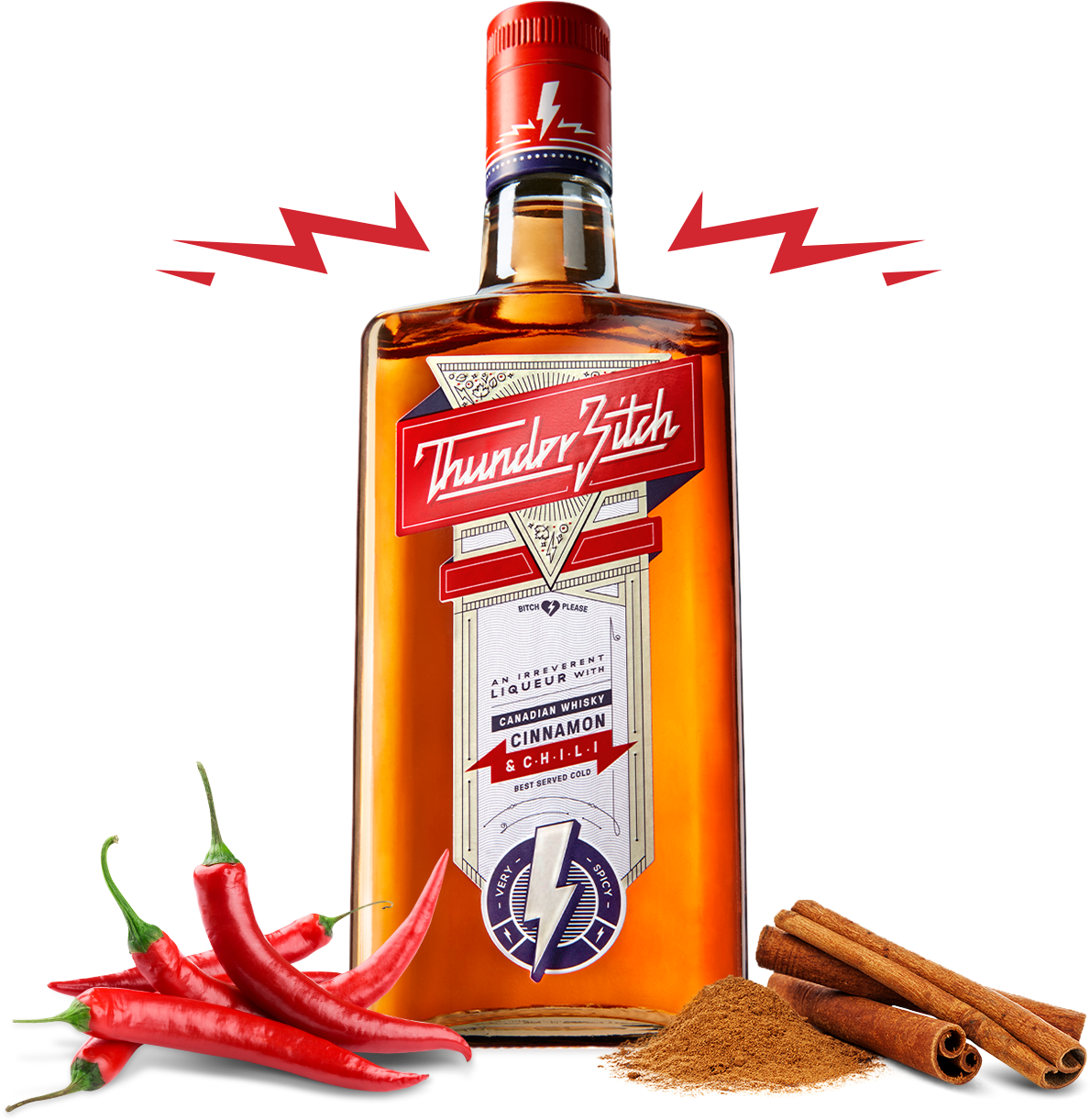 Thunder Bitch Whisky - Thunder Bitch Liqueurs PNG image with a transparent background, free high-resolution download