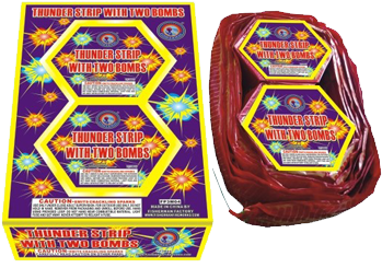 Thunder Strip Firecrackers Packaging