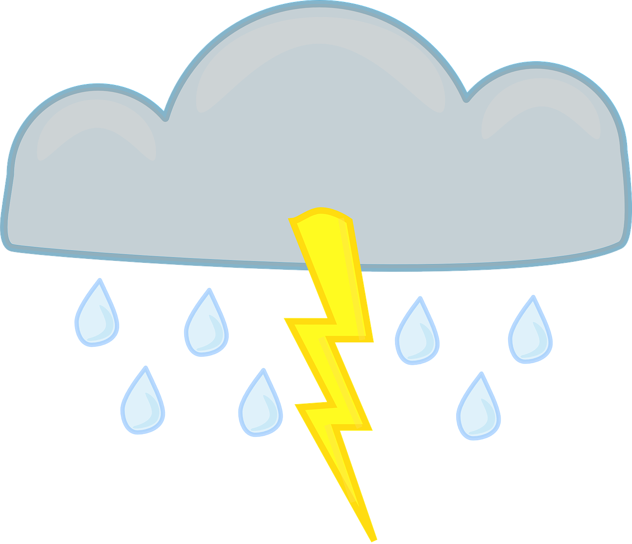 Tormenta Eléctrica, Rayo, Nube, Gris, La Lluvia - Thunderstorm Animated, HD Png Download PNG image with a transparent background, free high-resolution download