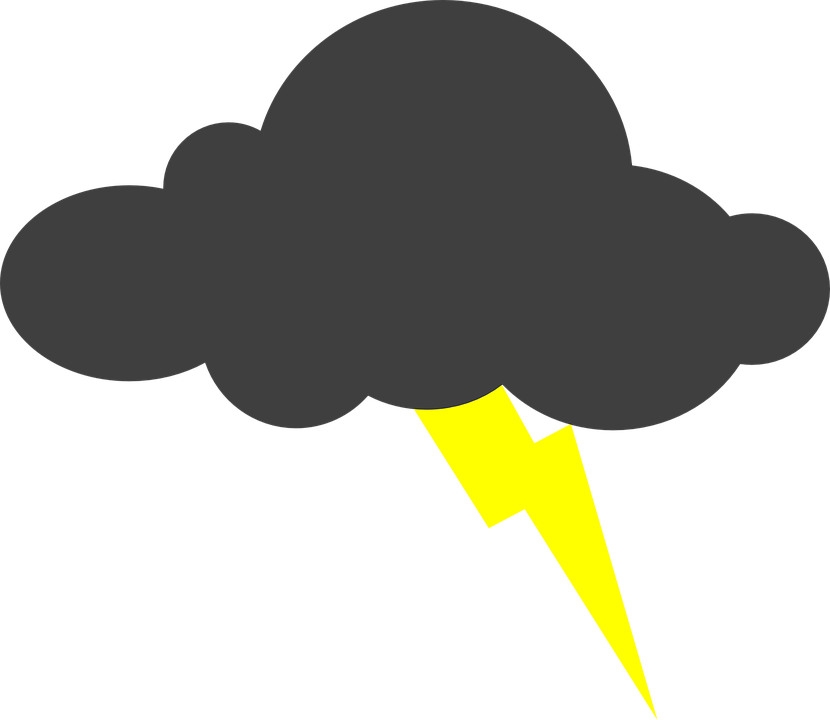 Lightning, Clouds, Thunderstorm, Bolt, Storm, Strike - Lightning Cloud Cartoon Png, Transparent Png PNG image with a transparent background, free high-resolution download