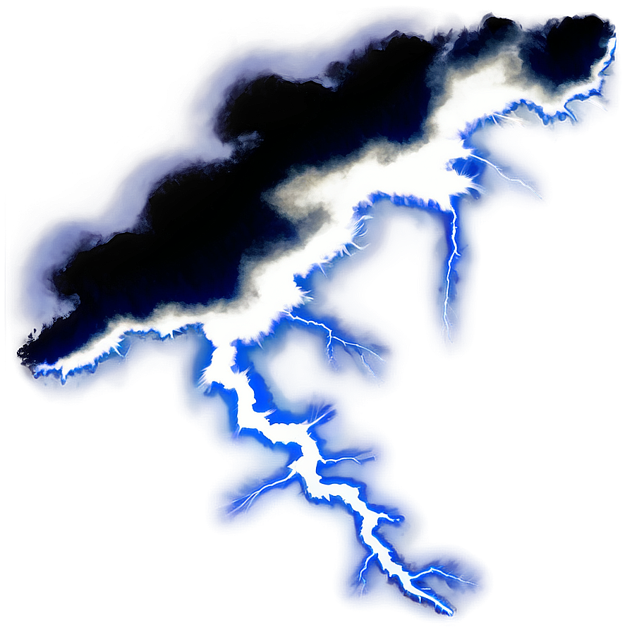 Thunderstorm Lightning Bolt Silhouette PNG 06202024 PNG with transparent background