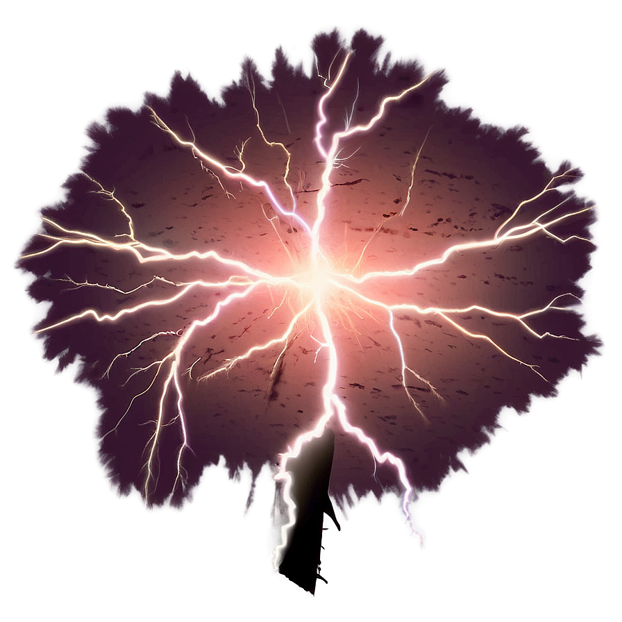 Thunderstorm Lightning Network PNG 06202024 PNG with transparent background