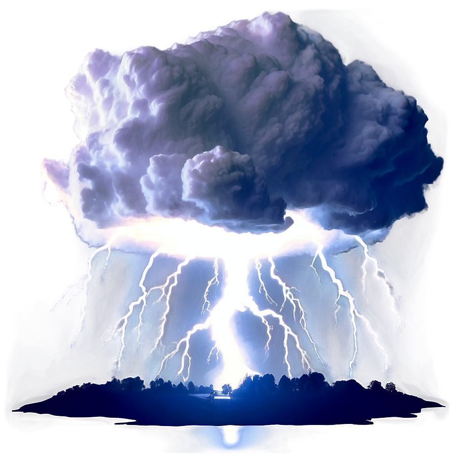Thunderstorm Nature's Fury PNG 06202024 PNG with transparent background
