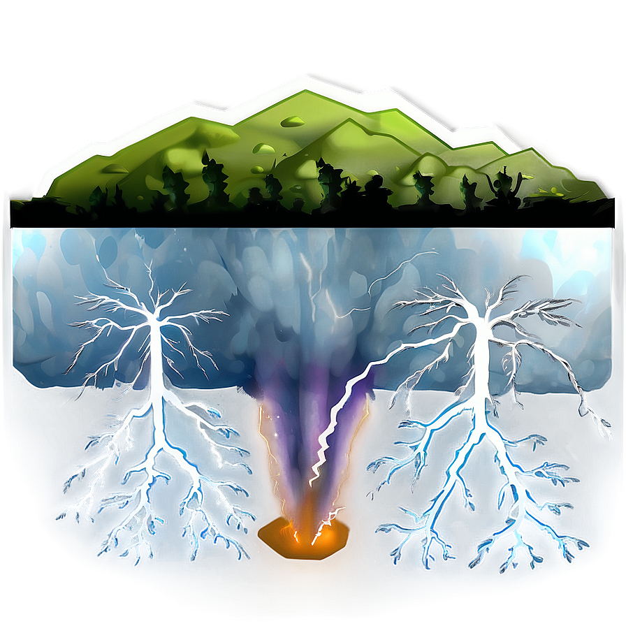 Thunderstorm Nature's Fury Png 99