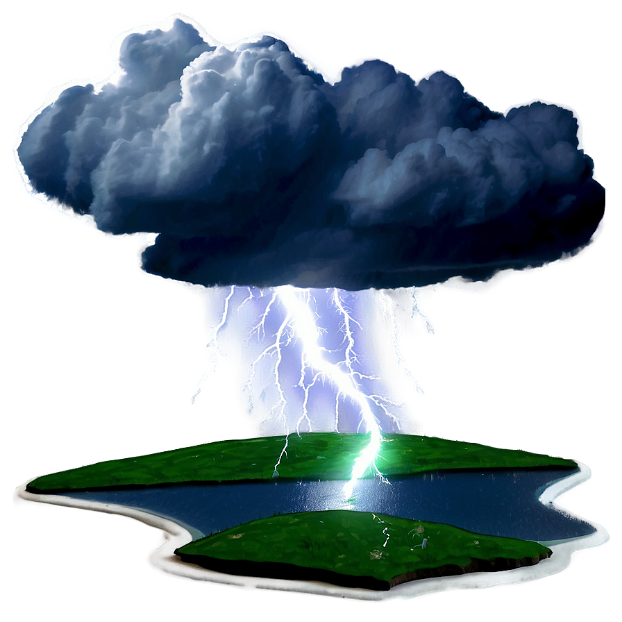 Thunderstorm Over Ocean PNG mso29 PNG with transparent background