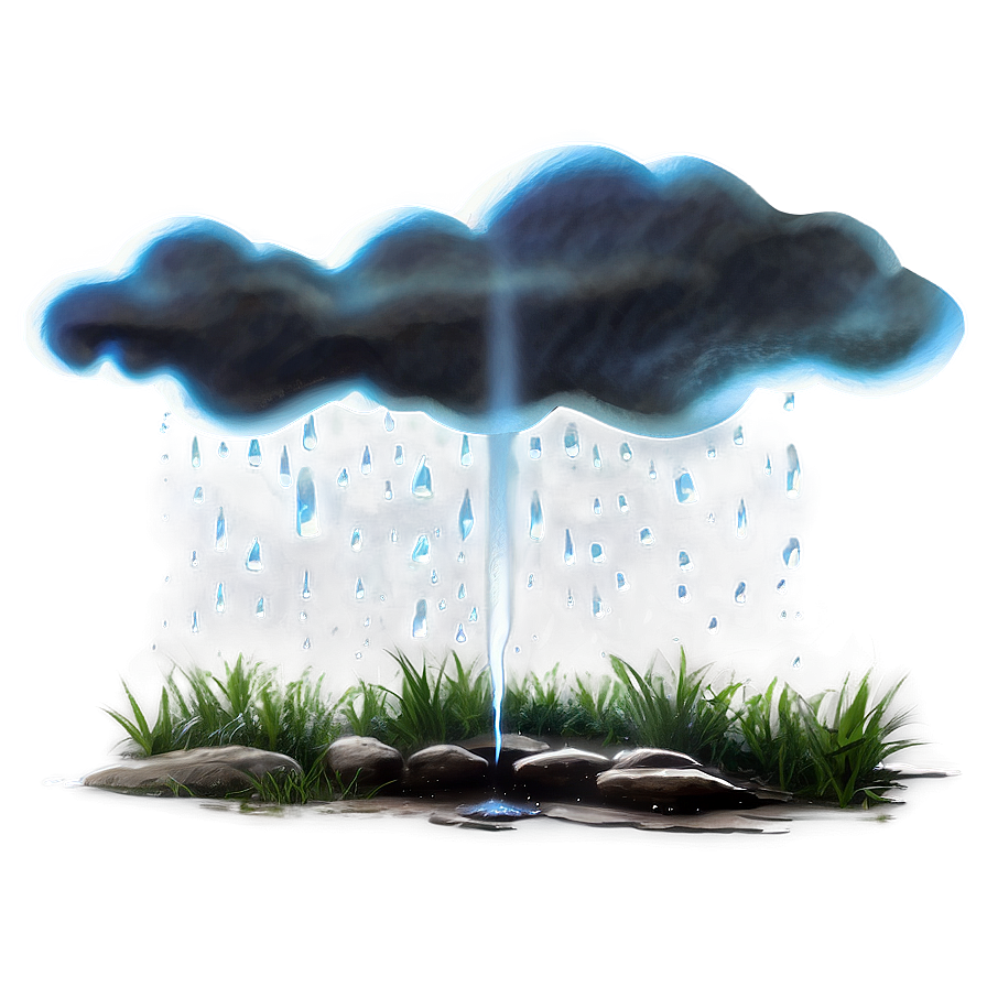 Thunderstorm Torrential Rain PNG 06202024 PNG with transparent background