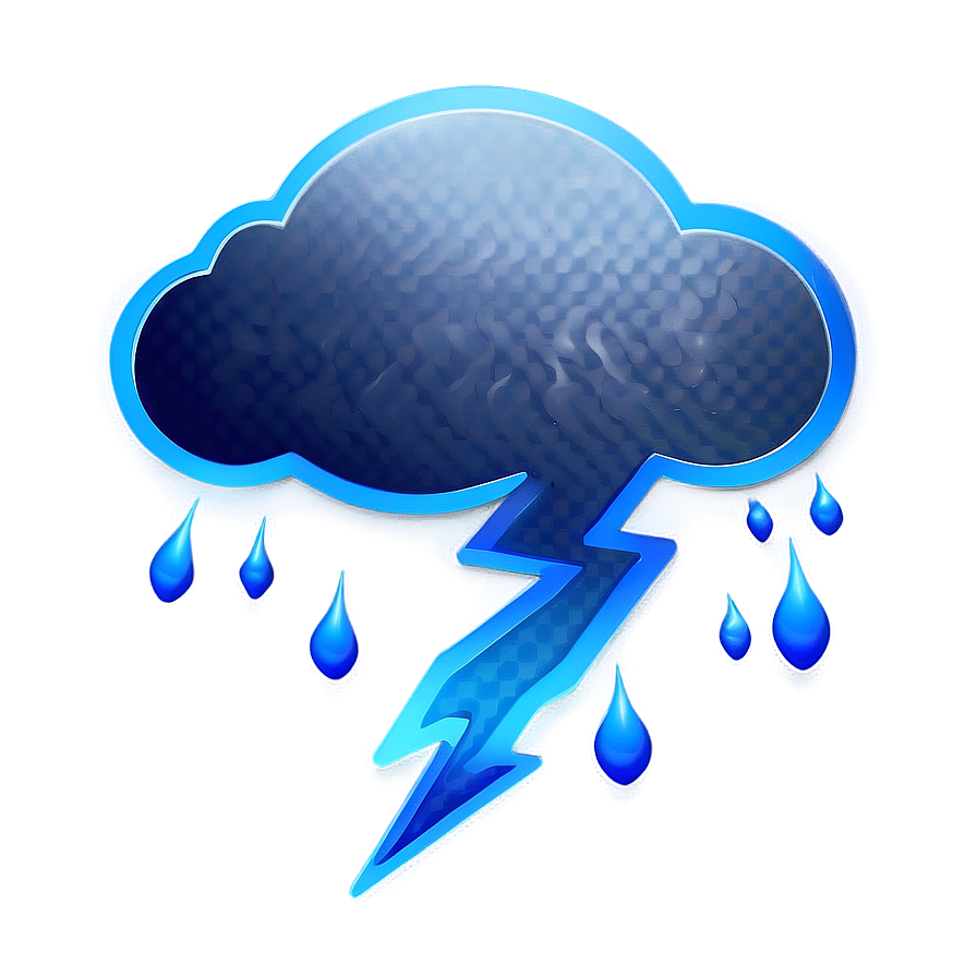 Thunderstorm Weather Icon Png Pwe