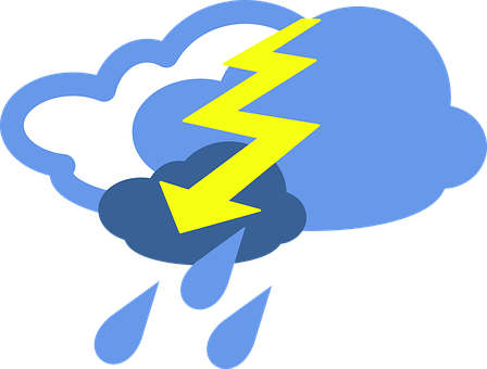 Thunderstorm Weather Icon PNG with transparent background