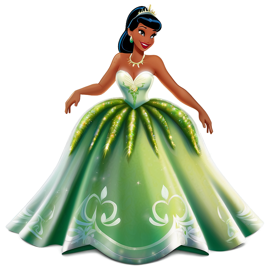 Tiana Princess Dress Png 05252024