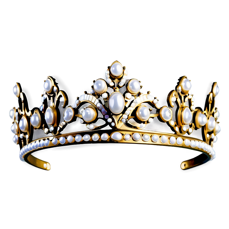 Tiara With Pearls Png 43