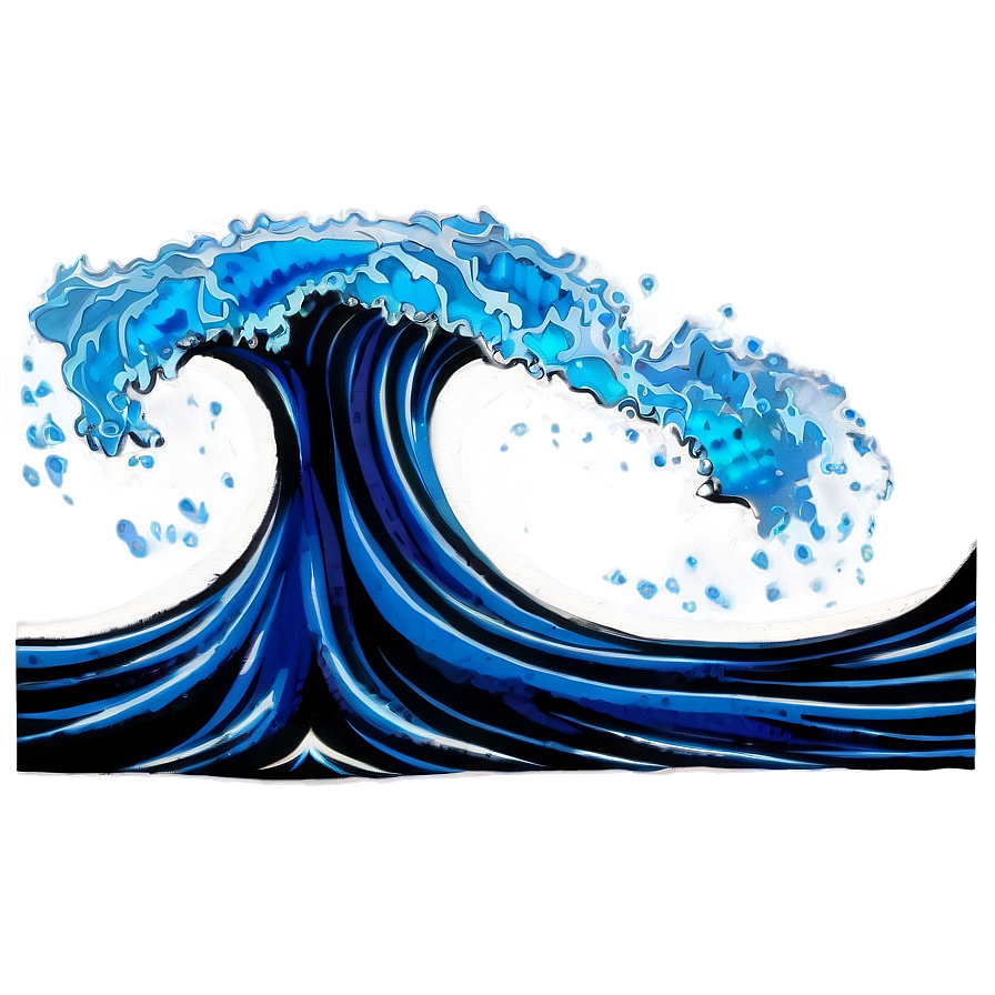 Tidal Wave Art PNG pgn PNG with transparent background