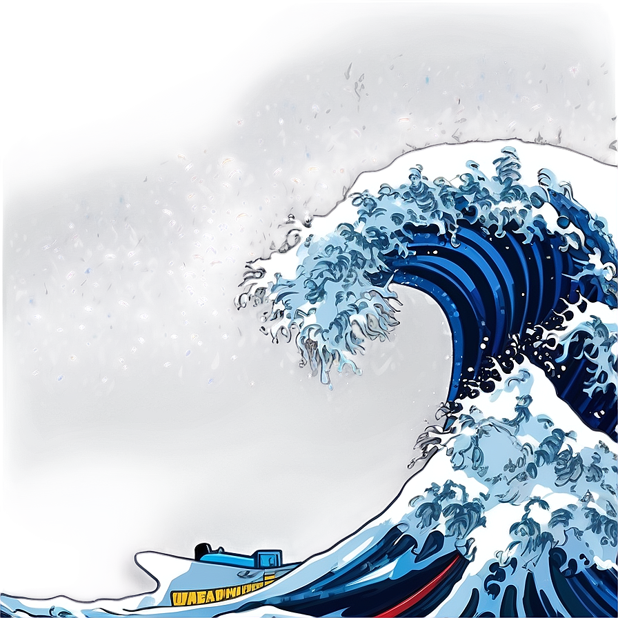 Tidal Wave Art PNG uot PNG with transparent background