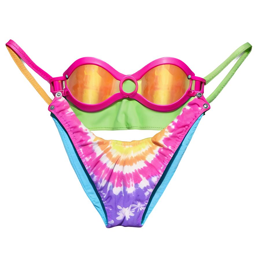 Tie-dye Bikini Png Bwd