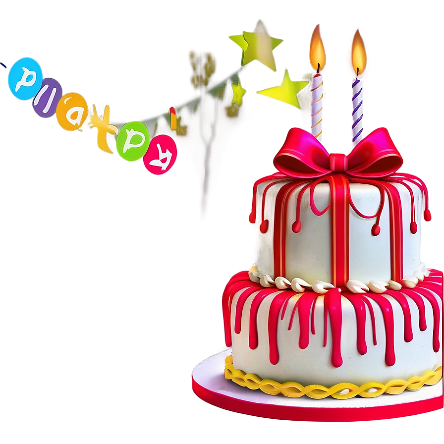 Tiered Birthday Cake Png Kup