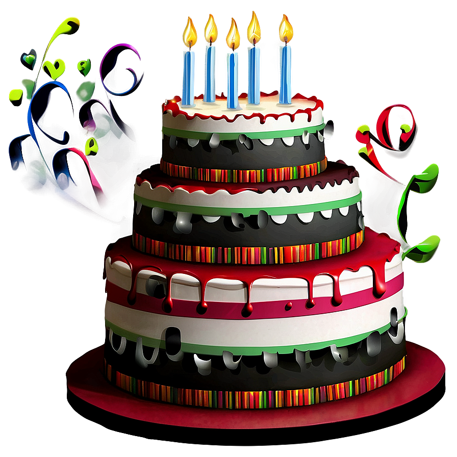 Tiered Birthday Cake Png Ufb11