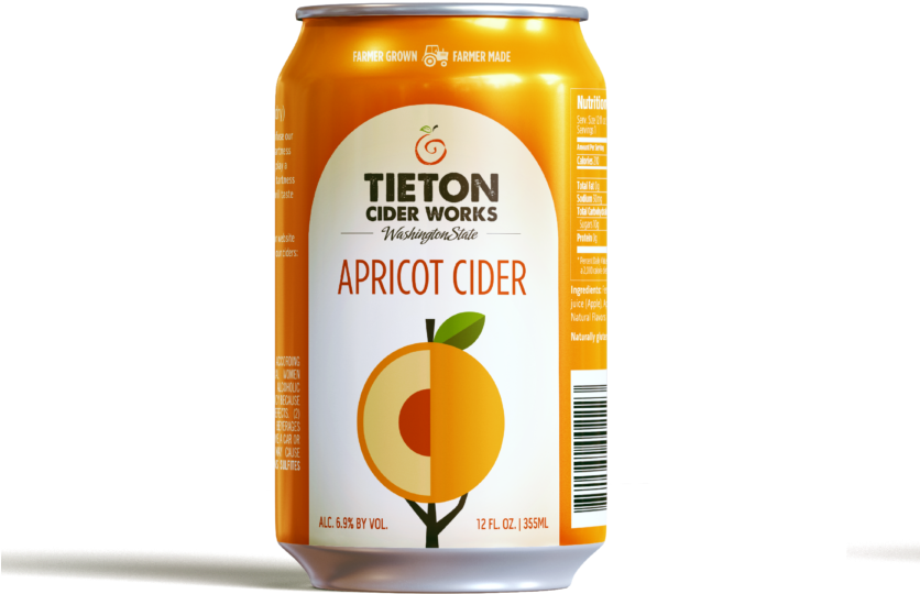 Tieton Apricot Cider Can