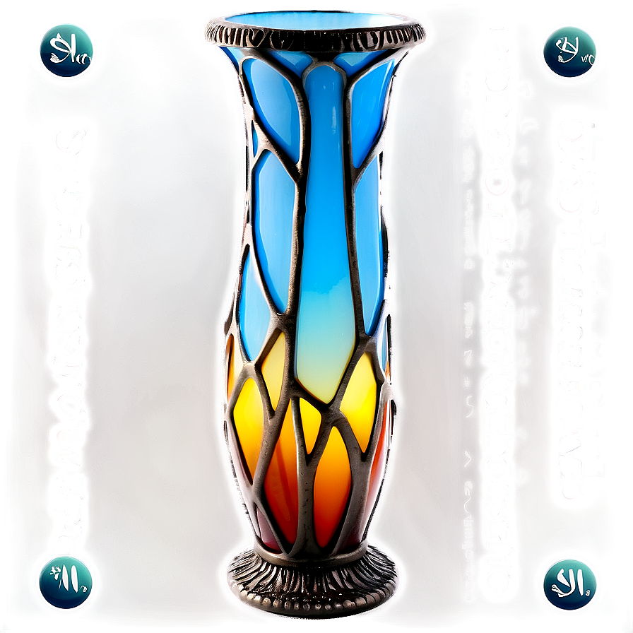 Tiffany Glass Vase Png 6