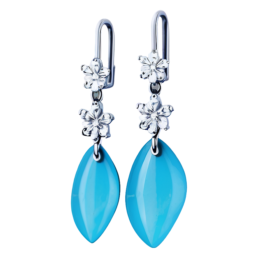 Tiffany Paper Flowers Diamond Drop Earrings Png 06242024