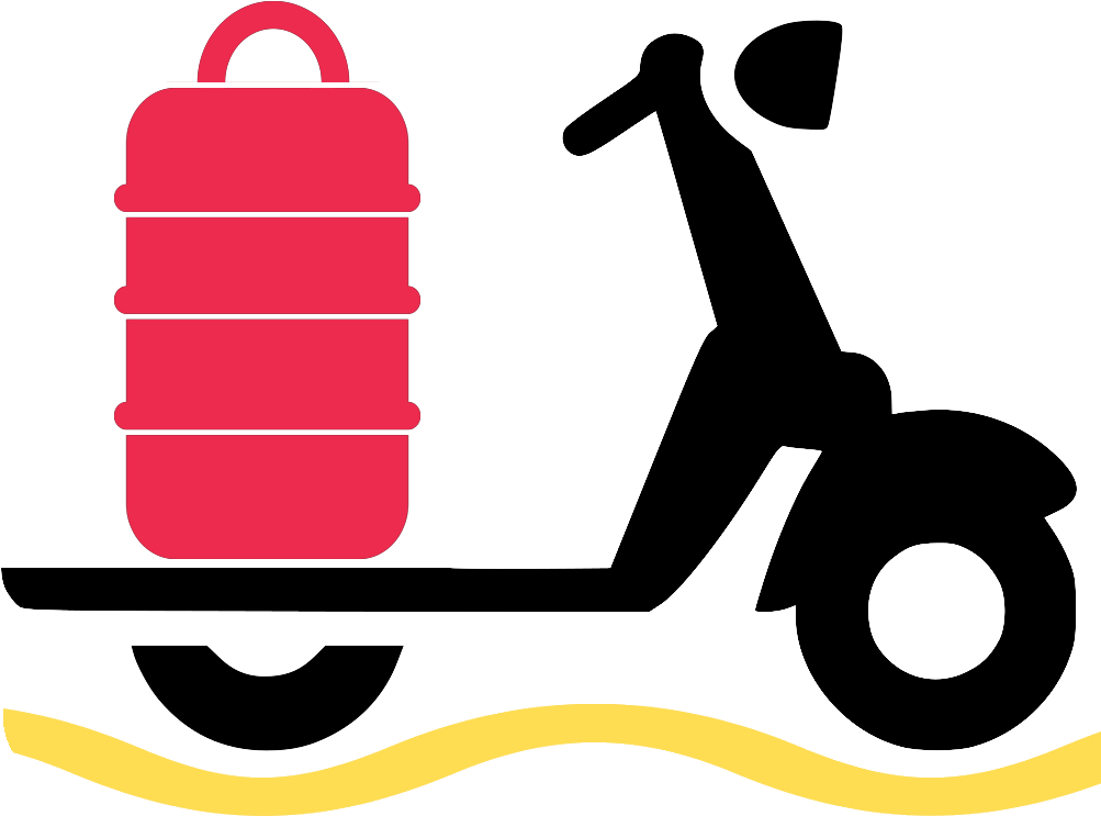 Tiffin Delivery Scooter Graphic