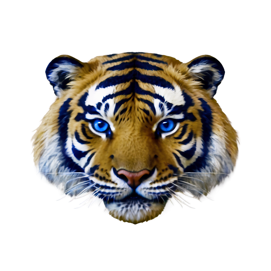 Tiger Face With Blue Eyes Png 06252024