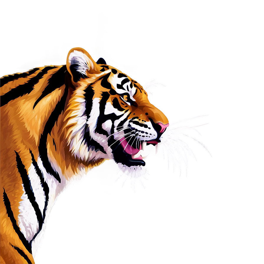 Tiger Roar Illustration Png 05032024