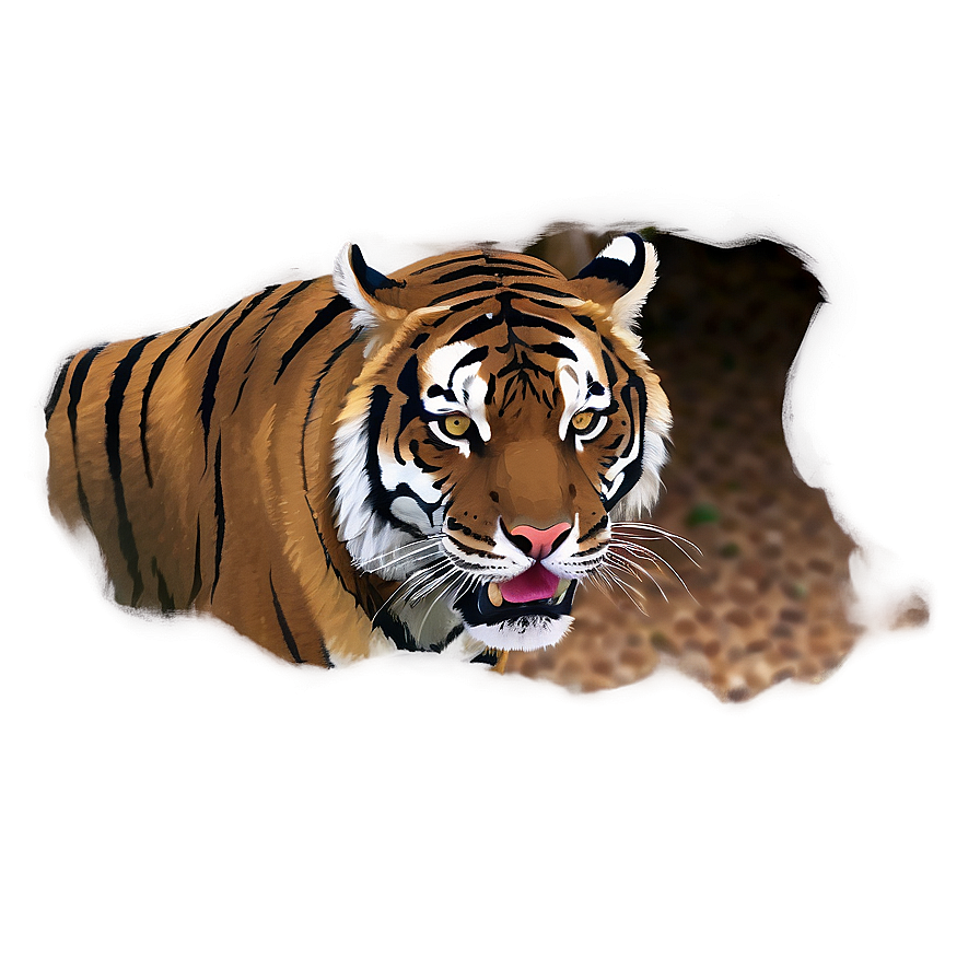 Tiger's Intimidating Presence Png 90