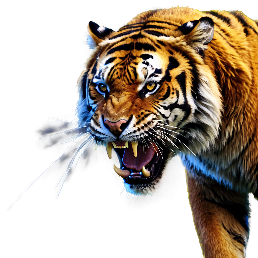 Tiger's Wrath Unleashed Png 06252024