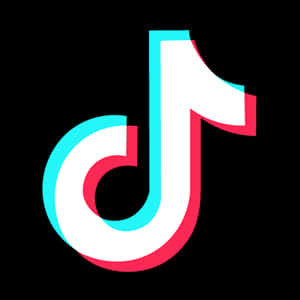 Tik Tok Logo Black Background