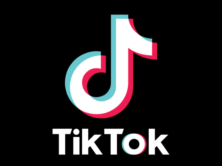 Tik Tok Logo Black Background