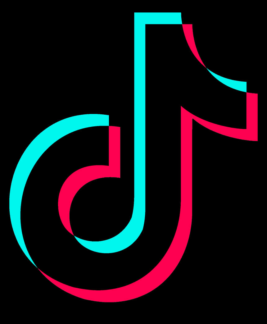 Tik Tok Logo Neon Glow