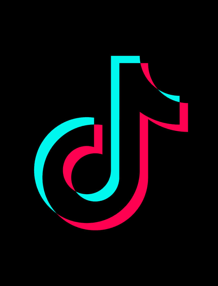 Tik Tok Logo Neon Glow