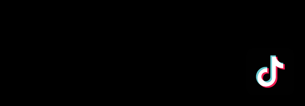 Tik Tok Logoon Black Background PNG with transparent background