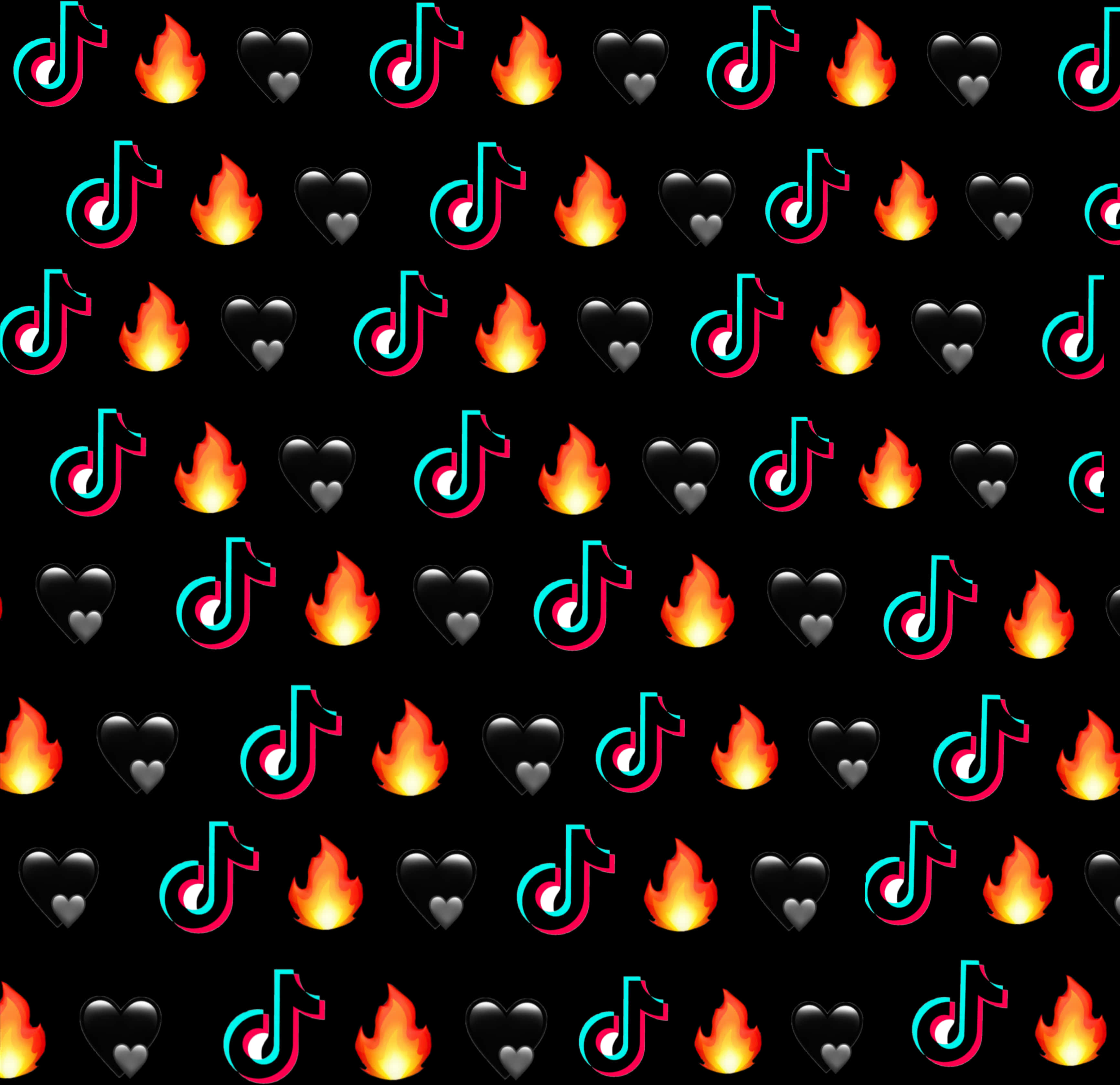 Tik Tok Pattern Background