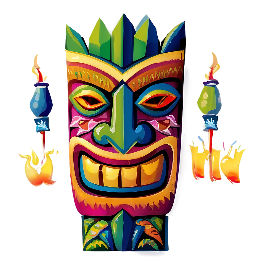 Tiki Party Invitation Png Mgj15